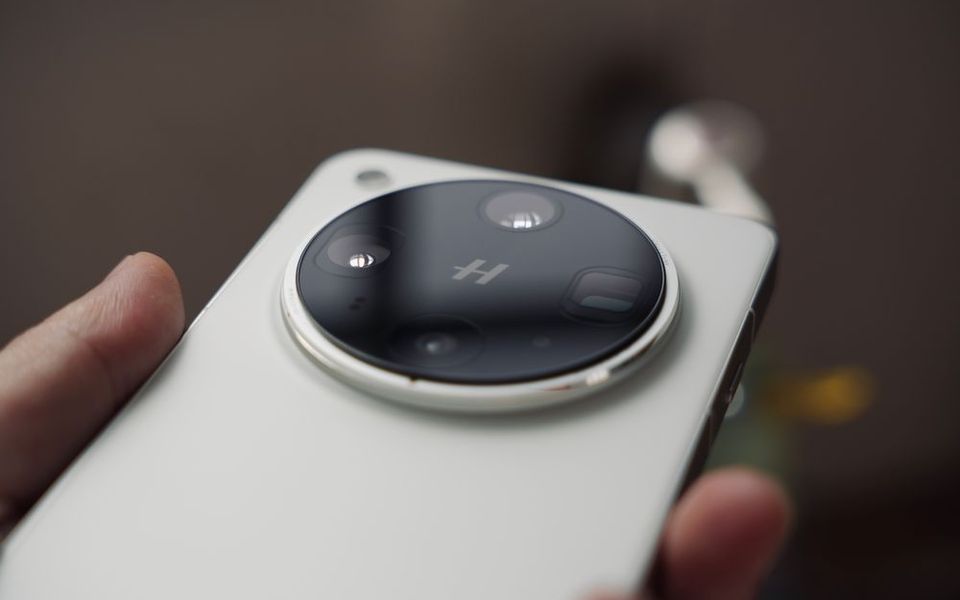 Smartphone rear camera module close-up